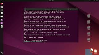 Schedule task in linux with crontab [upl. by Richy945]