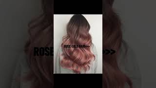 Rose gold hair🛐 shorts subscribe [upl. by Ginnie]