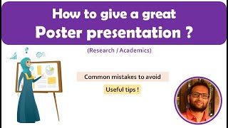 How to give an effective poster presentation  how to make effective poster presentation [upl. by Florrie]