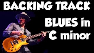 BLUES IN Cm Guitar BACKING TRACK Jam in cm [upl. by Steinberg626]