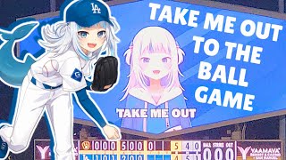 Gawr Gura  Take Me Out To The Ball Game  HololiveDodgers [upl. by Nwahsyt]