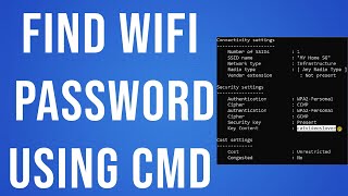 How To Find Wifi Password Using CMD [upl. by Kato236]