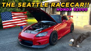 MY FIRST TIME IN USA Seattle Racecar Reveal [upl. by Airdnaed]