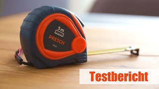 PRESCH Bandmaß im Test 📏  PRESCH Werkzeug Erfahrungen [upl. by Auberbach]