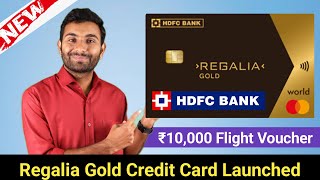 HDFC Regalia Gold Credit Card New Launched  Features Benefits amp How to apply ✅ [upl. by Llehsram]