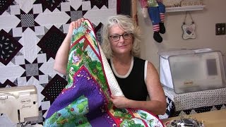 How to hand sew binding on a quilt [upl. by Maclaine782]