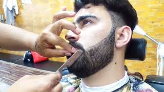 Sharp Beard Lining Tips 😉 How To Beard Lineup 😜 Round Beard Line Style For Men [upl. by Retrak137]