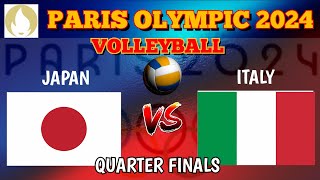 JAPAN vs ITALY  PARIS 2024 OLYMPICS  Mens Volleyball  LIVE Score [upl. by Notlit859]