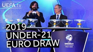 UEFA U21 EURO 2019 draw [upl. by Esoryram122]