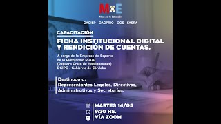 Capacitación Ficha institucional digital y Rendición de cuentas [upl. by Riek]