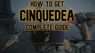 How to get Cinquedea  Secret Weapon Location  Complete guide  Elden Ring [upl. by Nosrak]