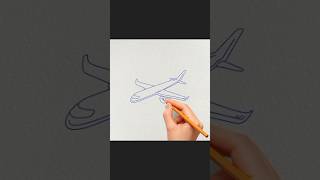 Drawing aeroplane 😊 foryou airplane shortvideo shorts art drawing [upl. by Gnoc]