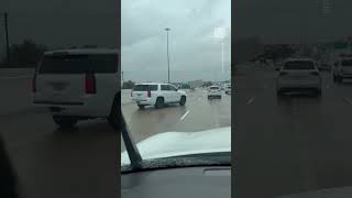 Tornado Flips Semitruck on Texas Highway [upl. by Ailegna]