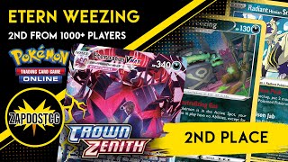 2nd Place Eternatus VMAX  Weezing deck From Knoxville is BUSTED Pokemon TCG [upl. by Simpkins]