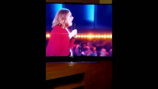 Adele swearing at the Brit Awards 2016  sack the bleeper [upl. by Nimrahc473]