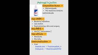 Metrogyl injection kaise use karte hai kosi bimari mai kam aati hai shortvideo post trending new [upl. by Allac]