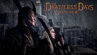 LOTHLORIEN BATTLES AT HELMS DEEP  Dawnless Days Total War Multiplayer Siege [upl. by Cyler]