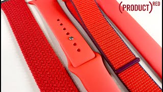 New Fall 2020 Product Red Apple Watch Bands  Sport Loop Sport Band Solo Loop amp Braided Solo Loop [upl. by Manfred]