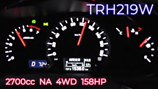 2017y HIACE acceleration test TOYOTA TRH219WsuperGL [upl. by Orbadiah52]