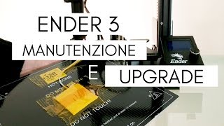 Ender 3  Manutenzione e Upgrade  1  Sostituzione tappetino molle ugello e isolamento [upl. by Wilburn]