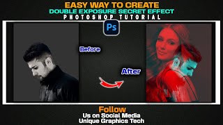 Easy Way to Create Secret Double Exposure Effect in Photoshop ll An Amazing Tutorials Step by Step l [upl. by Selinda]