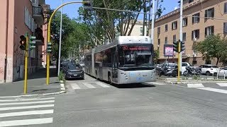 Le Trolleybus de Rome la ligne 90 [upl. by Rahel]