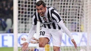 201314 All of Carlos Tevez goals for Juventus [upl. by Arobed]