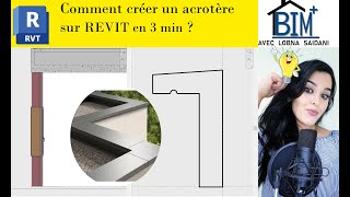 Comment créer un acrotère sur REVIT [upl. by Flss]