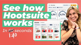 The fastest Hootsuite demo EVER how to manage social media with Hootsuite [upl. by Ahsenrad]