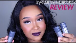 Kryolan TV Paint Stick Review  MakeupByNamaisa [upl. by Tjaden141]