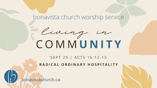 Bonavista Church Livestream  September 29 2024 [upl. by Eirahcaz607]