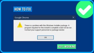 How to Fix There is a Problem With This Windows Installer Package Error in Windows 111087 [upl. by Darton]