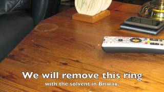 White Water Ring Removal using Briwax TRG Products 8003274929 BriwaxTRGcom [upl. by Zigmund]