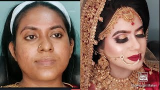 bridal Makeup tutorial  Nadias Makeover [upl. by Gladine187]