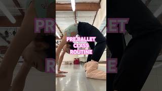 PRE BALLET CLASS ROUTINE ballerinaballetwarmupgrwmdancerasmrathleteworkout [upl. by Seif]