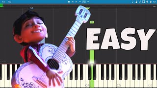 How to play Remember Me  EASY Piano Tutorial  Recuérdame COCO Soundtrack [upl. by Elletsyrc869]