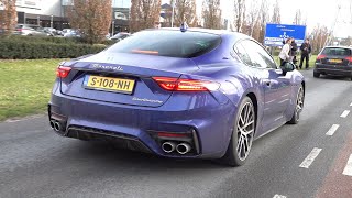 2023 Maserati GranTurismo Trofeo  Accelerations Revs amp Engine Sounds [upl. by Naelopan]