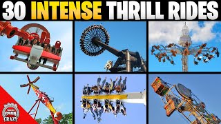 Top 30 Most INTENSE Thrill Rides on Earth  INSANE [upl. by Douville]