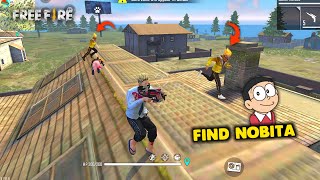 Ajjubhai vs Nobita Solo vs Squad Unbeatable Gameplay  Garena Free Fire [upl. by Htiderem]