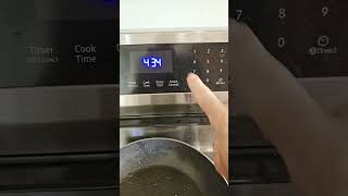 Samsung electric range stove how to set the clock [upl. by Nodlehs309]