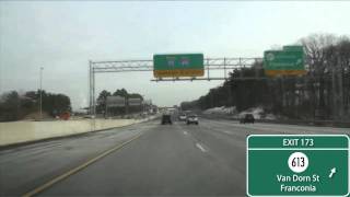 I95495 Capital Beltway Washington DC Exits 166 to 4 [upl. by Hceicjow55]