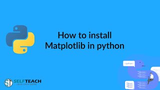 How to install Matplotlib using pip Python class 12  chapter 7 73 Matplotlib python PyPlot [upl. by Amos]