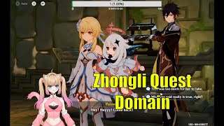 Zhongli Quest Domain  Genshin Impact [upl. by Nonad]