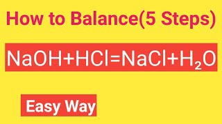 NaOH HCl Balanced EquationNaOHHClNaClH2O Balanced EquationHydrochloric acid Sodium hydroxide [upl. by Carleen]