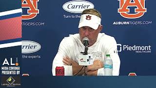 Hugh Freeze addresses the media following Auburns seasonopening 733 win over Alabama AampM [upl. by Liagaba713]