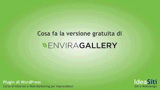 002  Envira Gallery Lite cosa permette di fare la versione gratuita [upl. by Steinway]