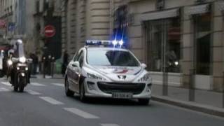 Police Car Responding in Paris [upl. by Koenig333]