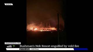 Drakensberg  Bushmans Nek Berg Resort gutted by veld fire [upl. by Lorou535]