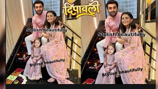 Alia Bhatt Ranbir raha kapoor Diwali at two homes first time Raha kapoor birthday celebration [upl. by Seko]