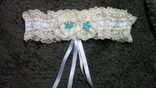 DIY LIGA DE ENCAJE PARA NOVIA  HOW TO MAKE A LACE GARTER FOR A BRIDE [upl. by Themis685]